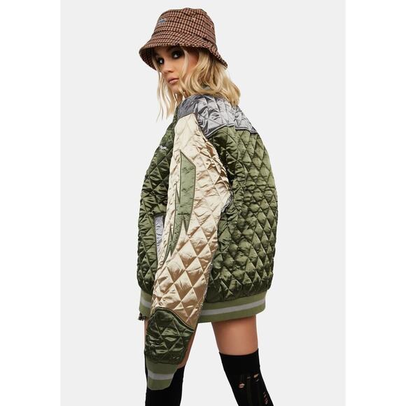 Huf Lightning bomber jacket green UNSIX NOWT